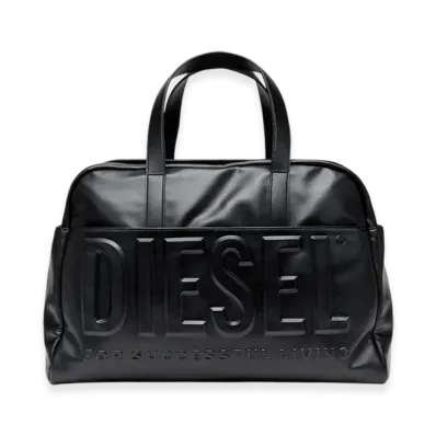Diesel Dsl 3D Duffle L x Dsl 3D L-Duffle Bag With Extreme 3D Logo "Black"