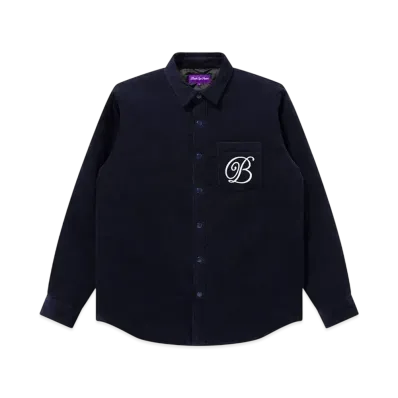 BlackEyePatch B Emblem Corduroy Shirt Jacket "Navy"