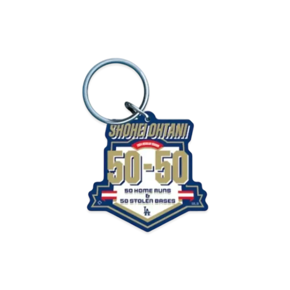 MLB Los Angeles Dodgers Shohei Ohtani 50-50 Key Ring
