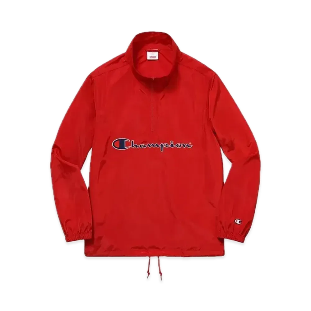 Supreme x Champion Half Zip Pullover "Red"