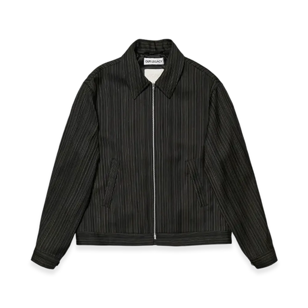 OUR LEGACY Blouson Jacket "Fluorescent Yellow Stripe"