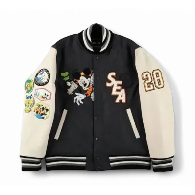 WIND AND SEA x Disney Mickey Friends Stadium Jacket "Black"
