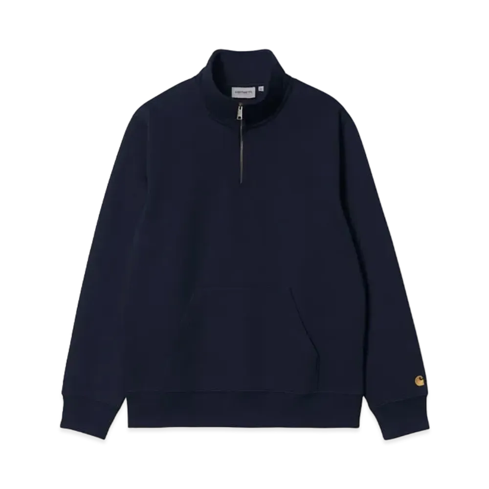 Carhartt Chase Neck Zip Sweatshirt "Dark Navy"