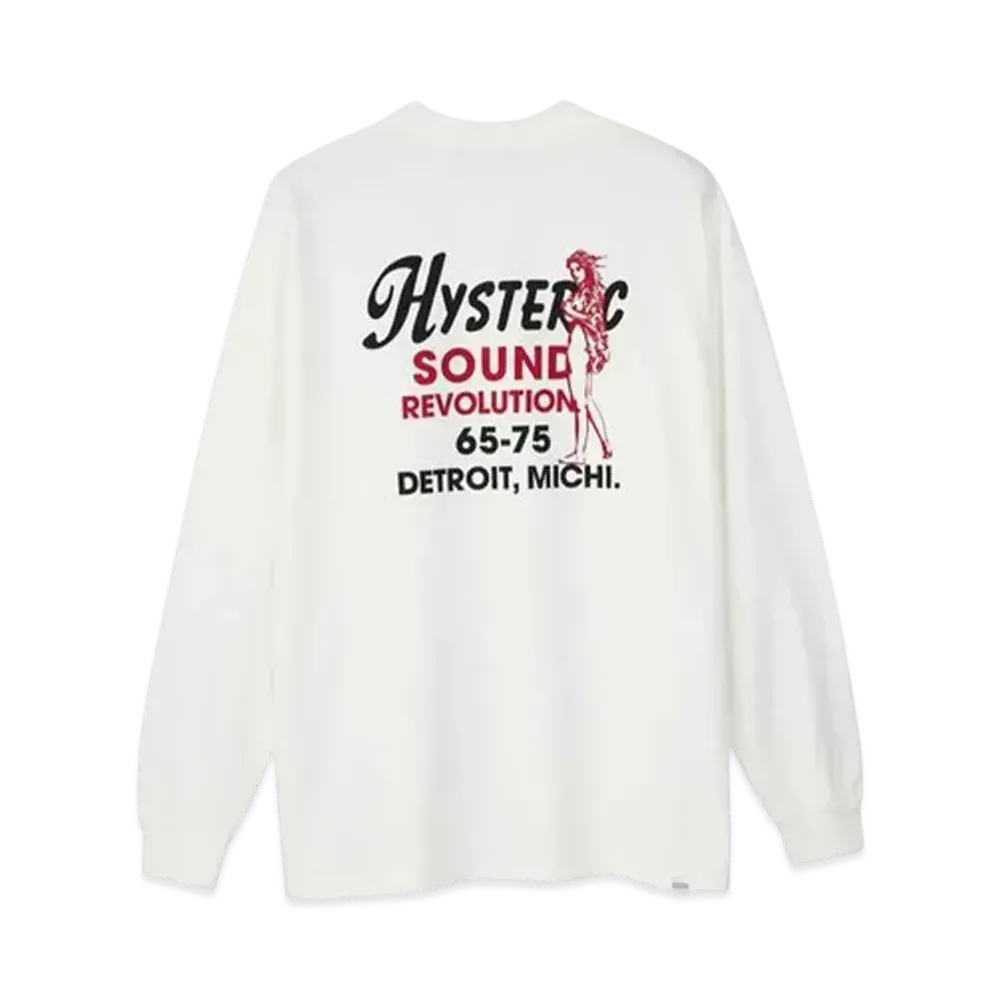 HYSTERIC GLAMOUR Sound Revolution T-Shirt "White"