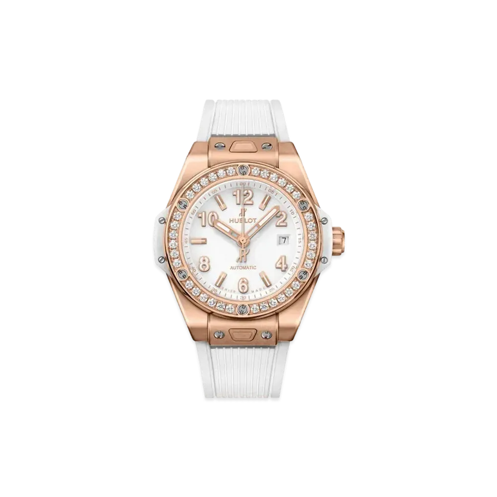 HUBLOT Big Bang One Click King Gold White Diamonds 33mm