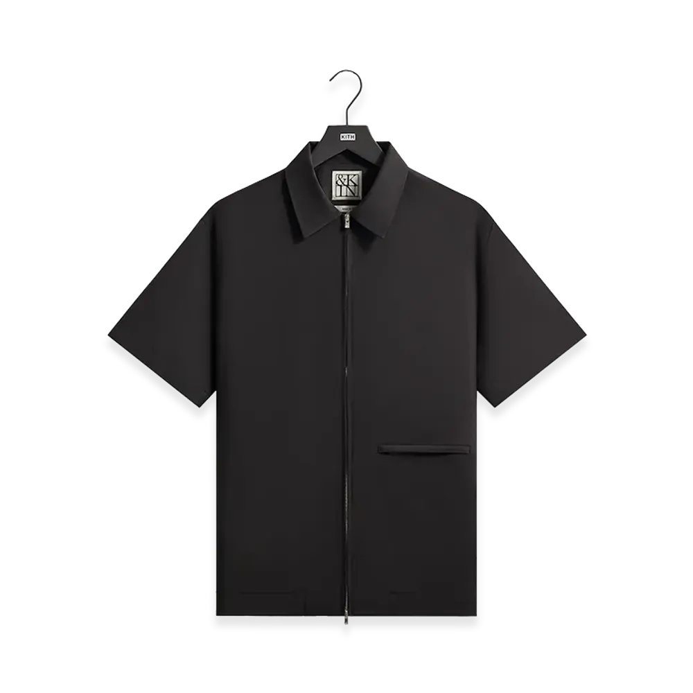 Kith &Kin for Kith Origins Tropical Wool Davenport Shirt "Black"