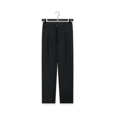 Kith &Kin Tropical Wool Eli Pleated Trouser "Black"