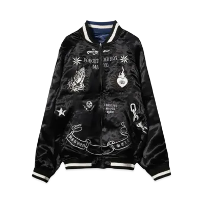MAYO EAGLE THUNDER EMBROIDERY REVERSIBLE SOUVENIR JACKET "BLACK"