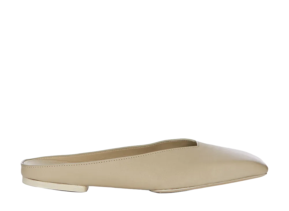 Rick Owens Women's SS26 Ballerina Mule Washed Lamb "Sand"