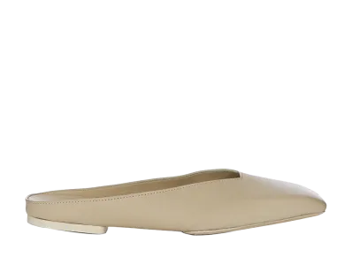 Rick Owens Women's SS26 Ballerina Mule Washed Lamb "Sand"