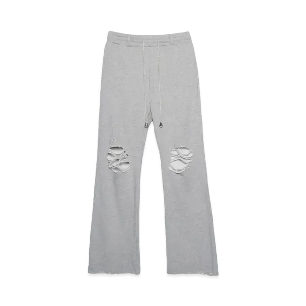 el conductorH DISTRESSED COTTON JERSEY TROUSERS "GRAY"