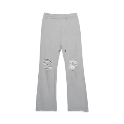 el conductorH DISTRESSED COTTON JERSEY TROUSERS "GRAY"
