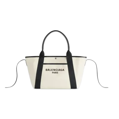 BALENCIAGA Biarritz Medium Tote Bag "Beige/Black"