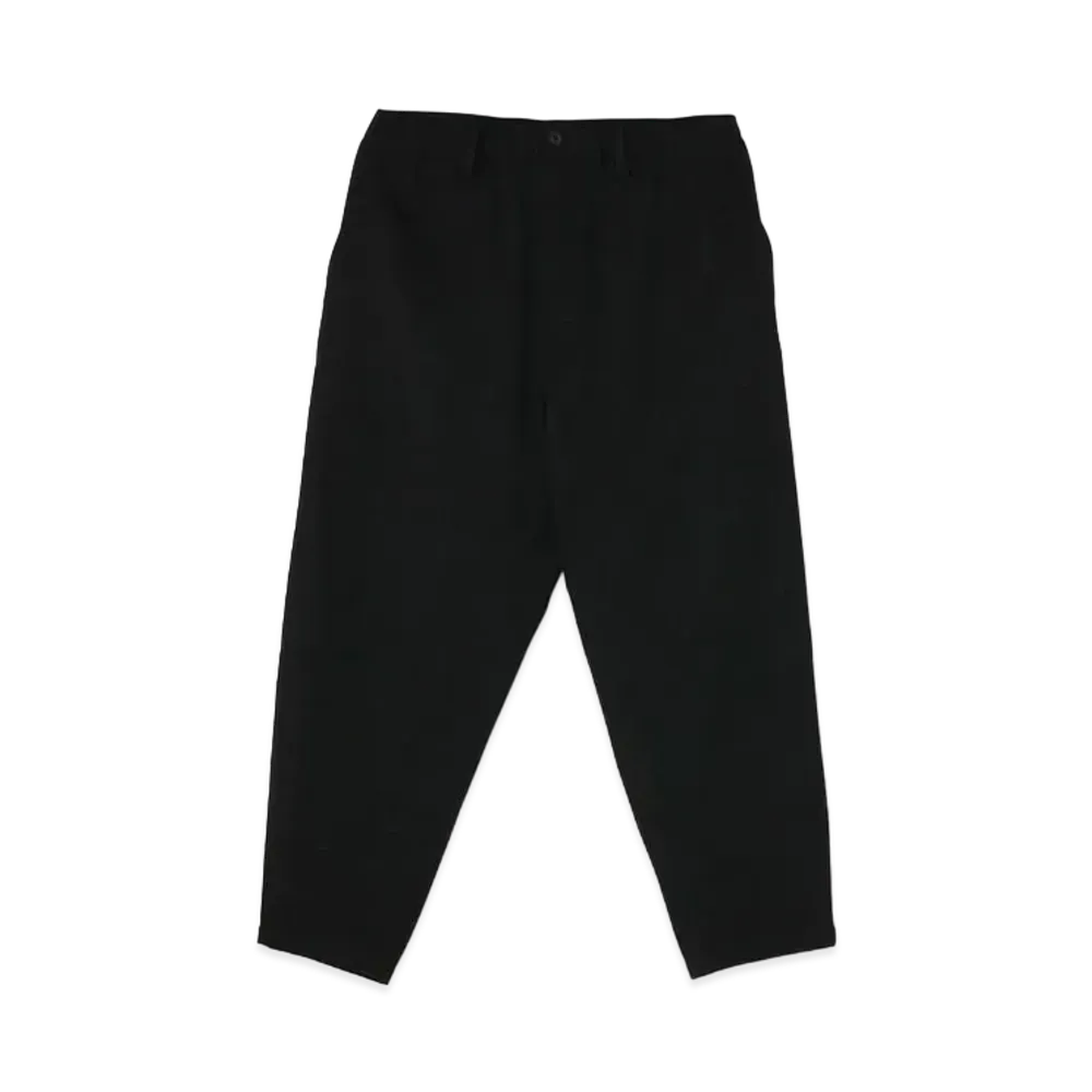 Yohji Yamamoto Pour Homme ARMY GABARDINE DOUBLE STITCH ELASTIC PANTS "Black"