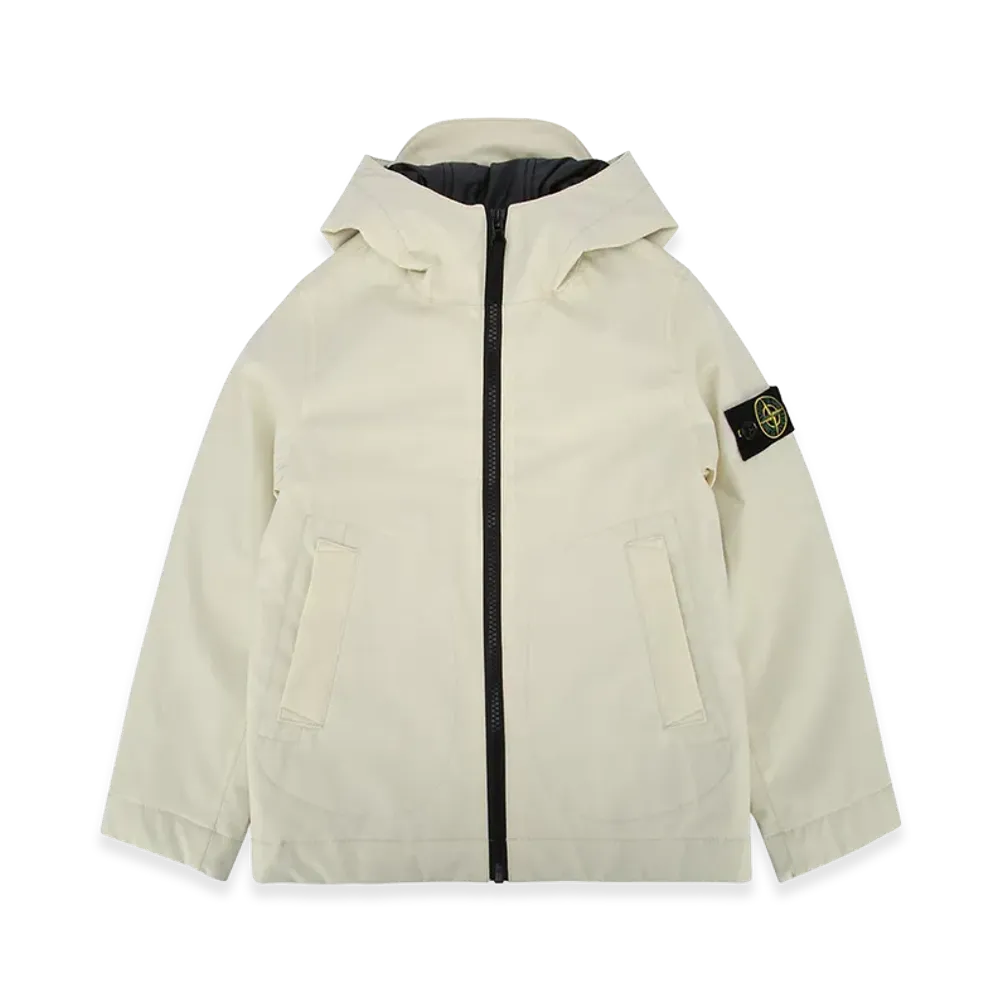 Stone Island Kids Short Parka "White"