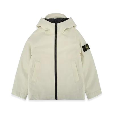 Stone Island Kids Short Parka "White"