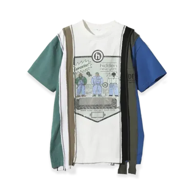 NEEDLES x Hidden 7 Cuts S/S T-Shirt "Black/Green/Off White"