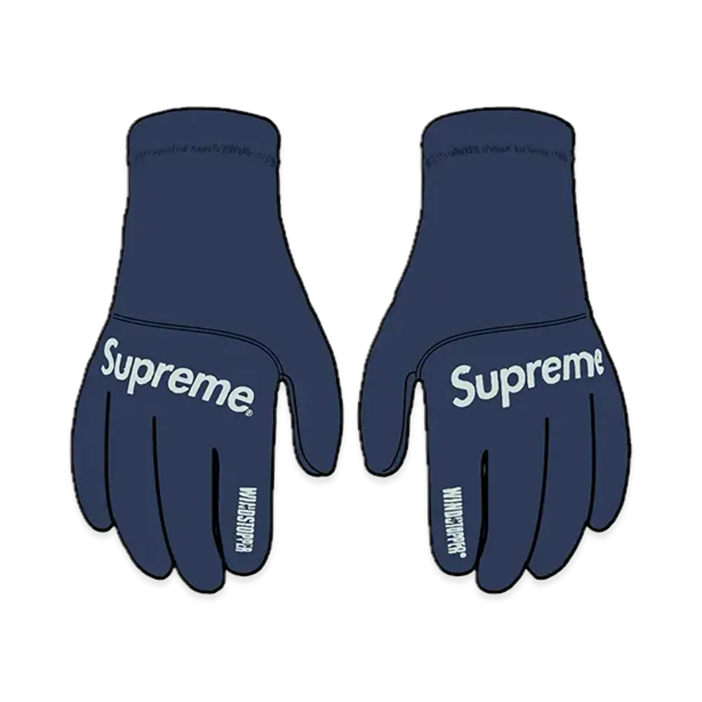 Supreme Windstopper Gloves "Navy"