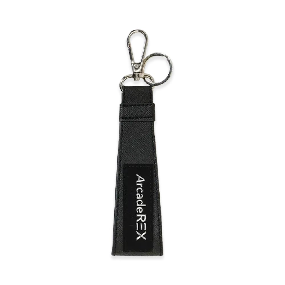 Arcade REX by ChroNoiR \ BOX LOGO KEY RING "BLACK"