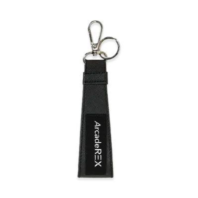 Arcade REX by ChroNoiR \ BOX LOGO KEY RING "BLACK"