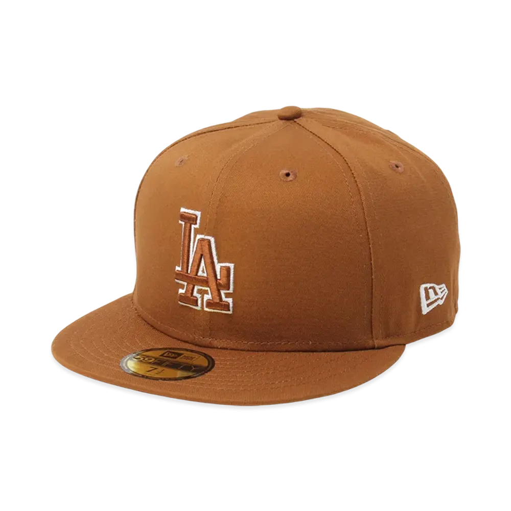 NEW ERA MLB Team Outline 59Fifty Los Angeles Dodgers "Brown"