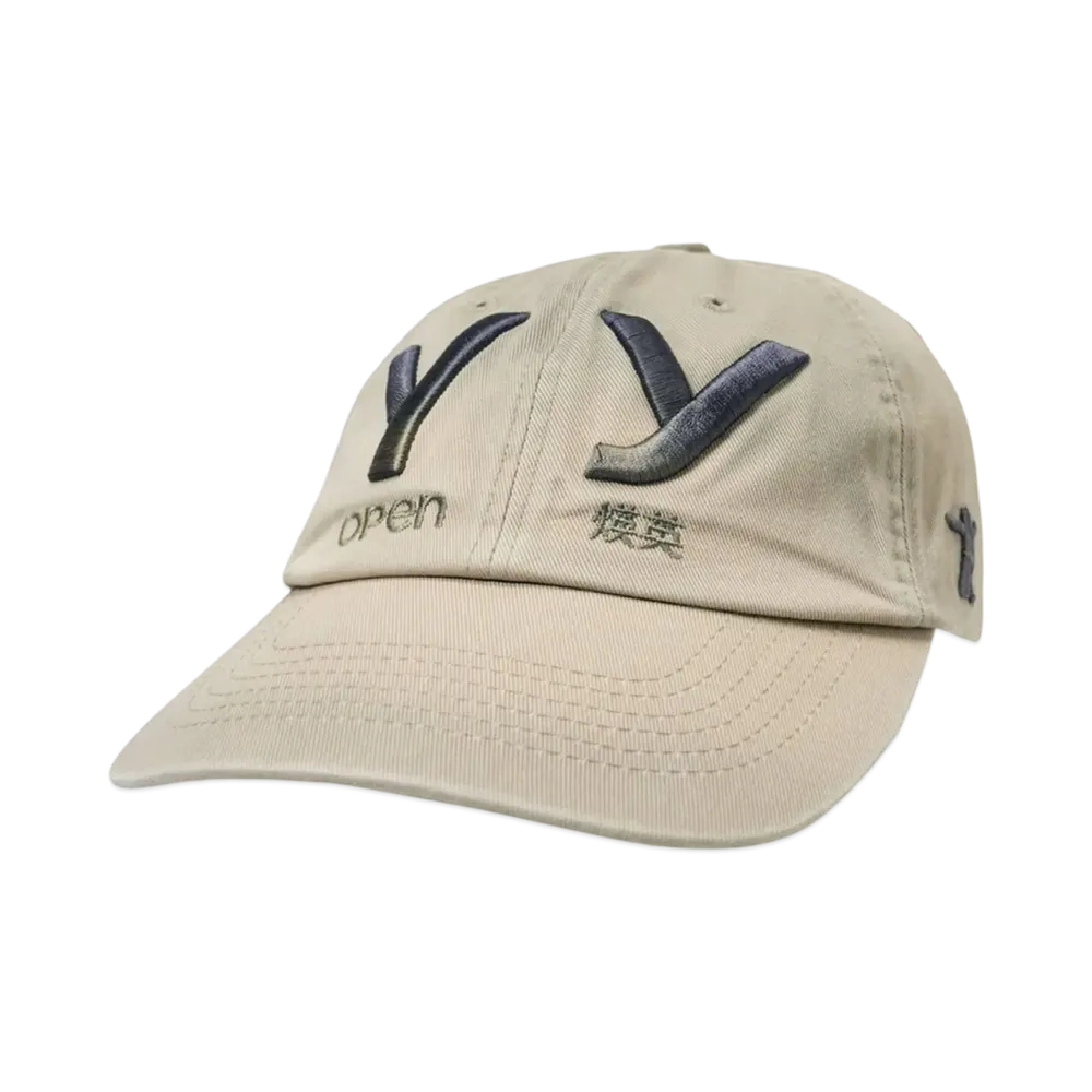 OPEN YY YY GRADIENT BALL CAP "BEIGE"