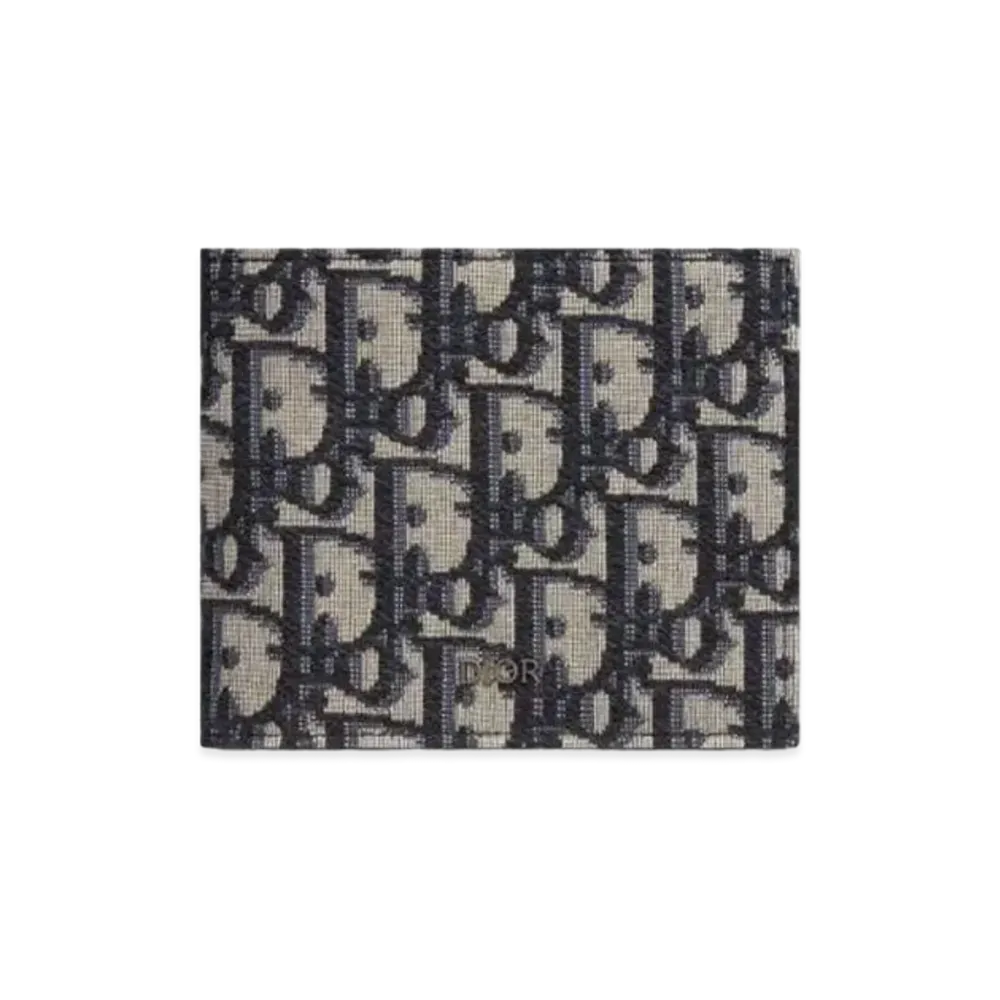 Dior Oblique Jacquard Wallet "Beige/Black"
