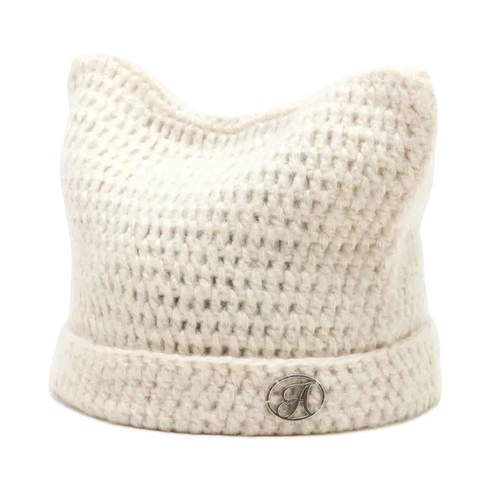 atmos Pink Cat Beani "Ivory"
