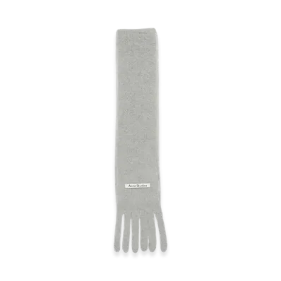 Acne Studios Skinny Logo Scarf "Grey"