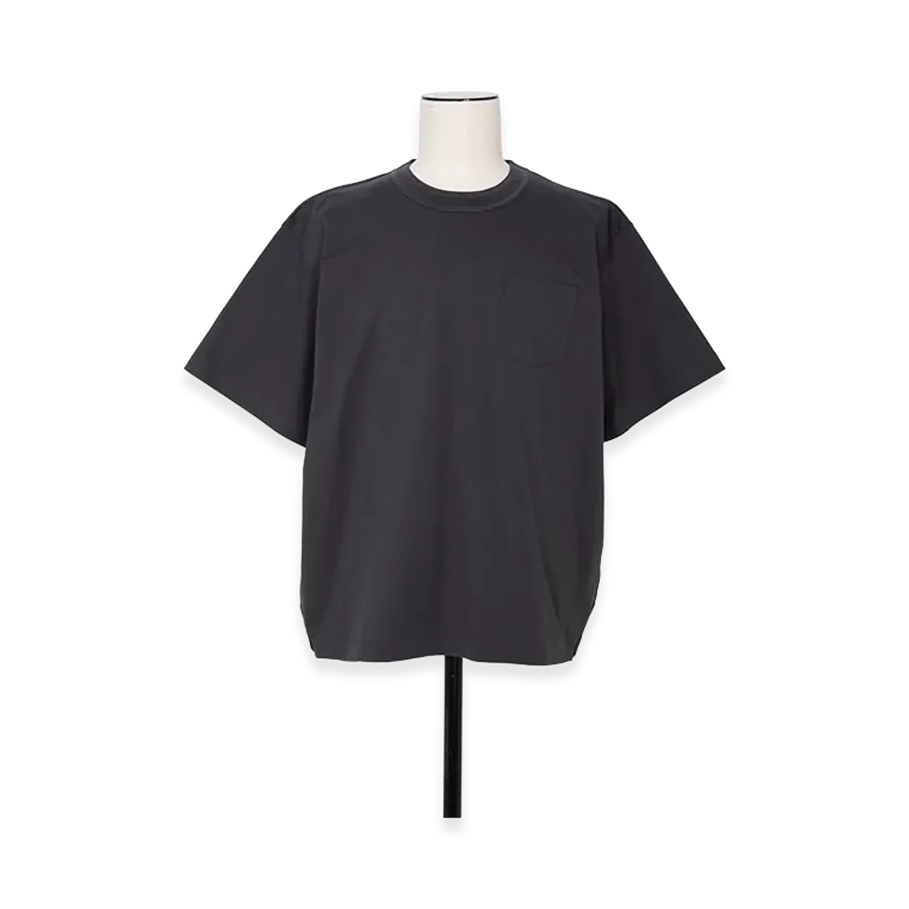 sacai Cotton Jersey T-Shirt "Charcoal Gray"