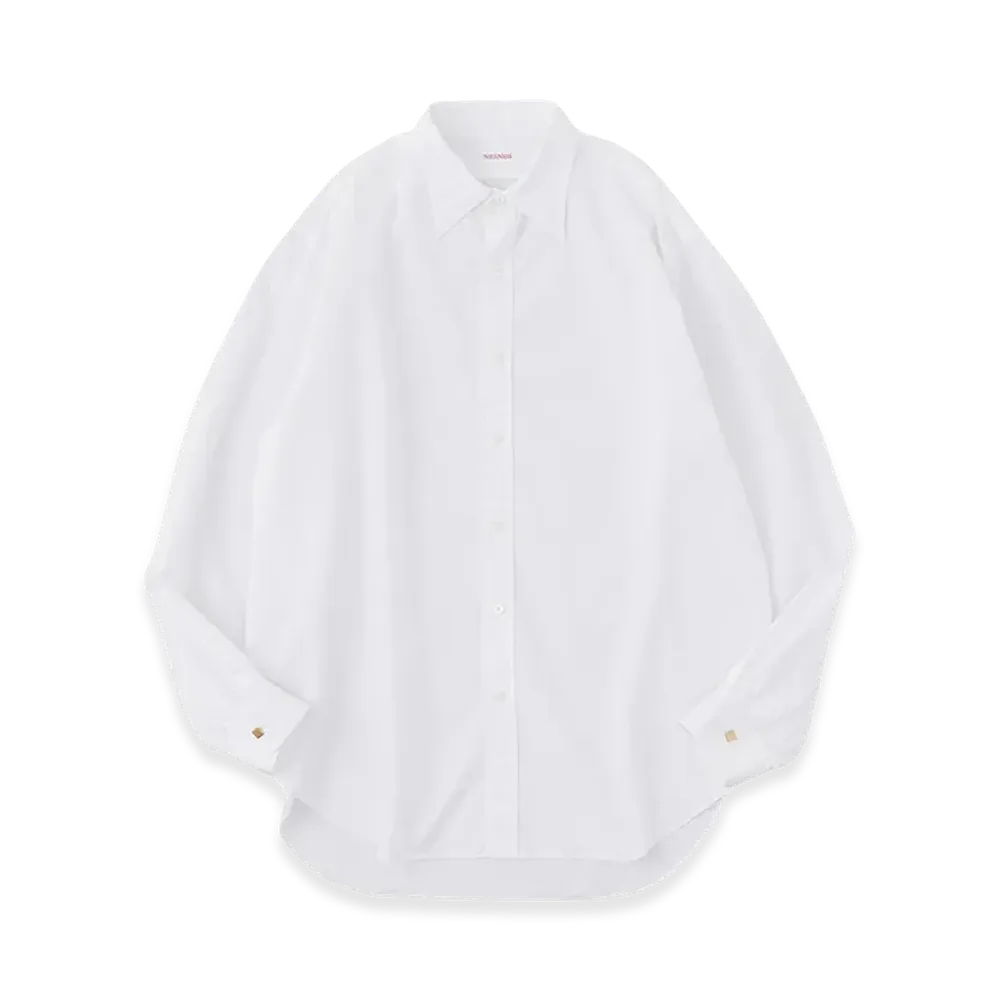 NICENESS Mansell 160/2 Broad Regular Collar Dress Shirt "White"
