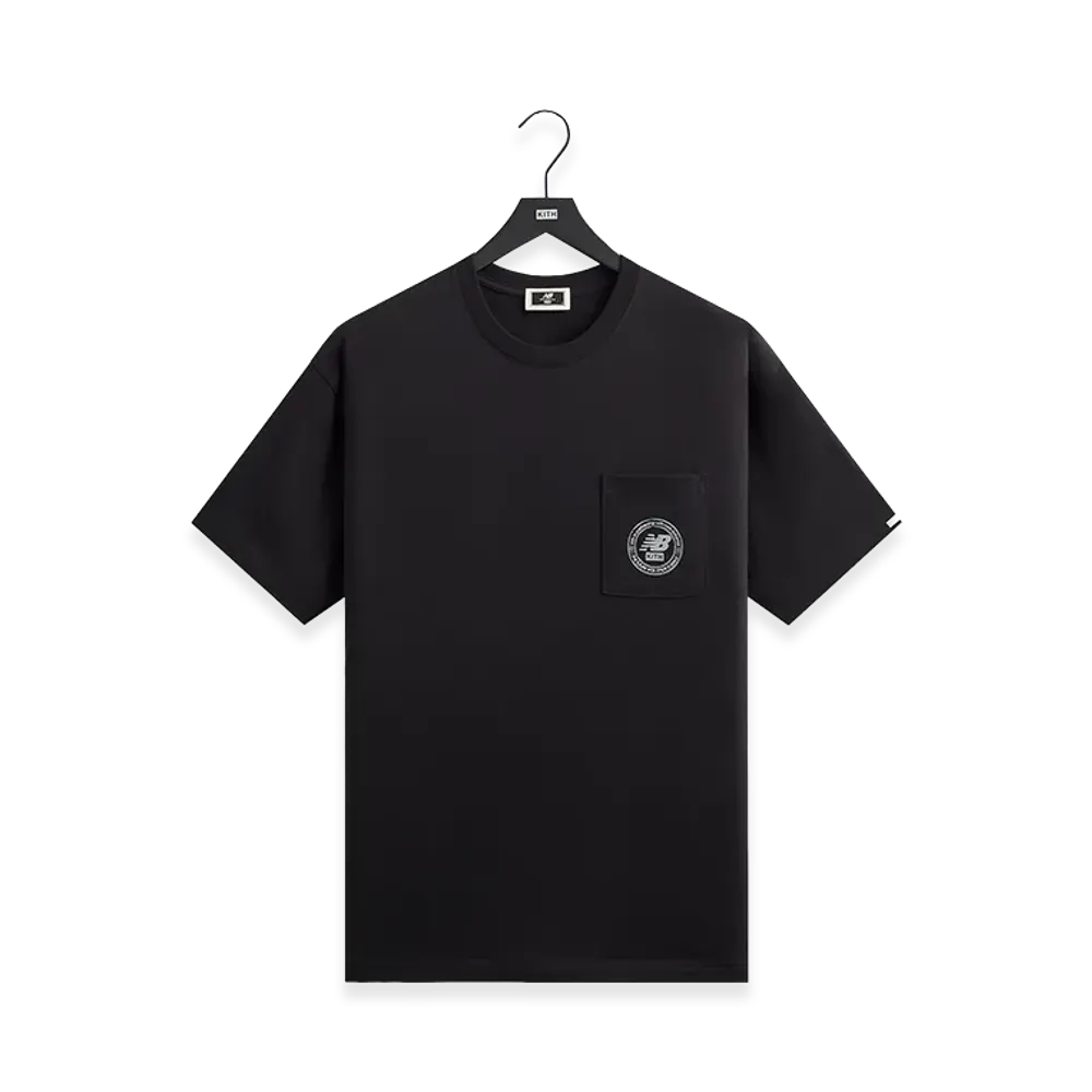 Kith x New Balance Crest Pocket Tee "Black"