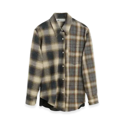 OUR LEGACY Women's Apron Shirt "Doyle Check Lagger Flannel"