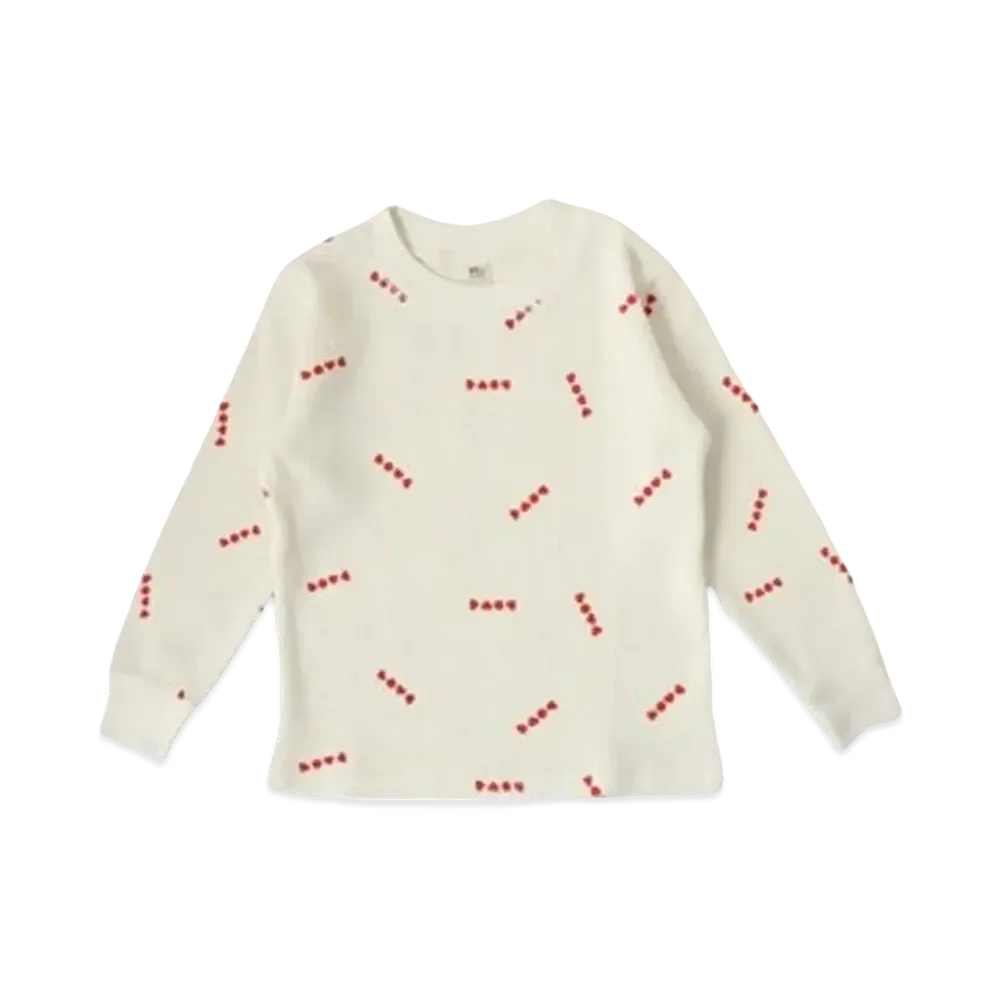 Ron Herman 15th Anniversary Love Waffle Pullover "Red"