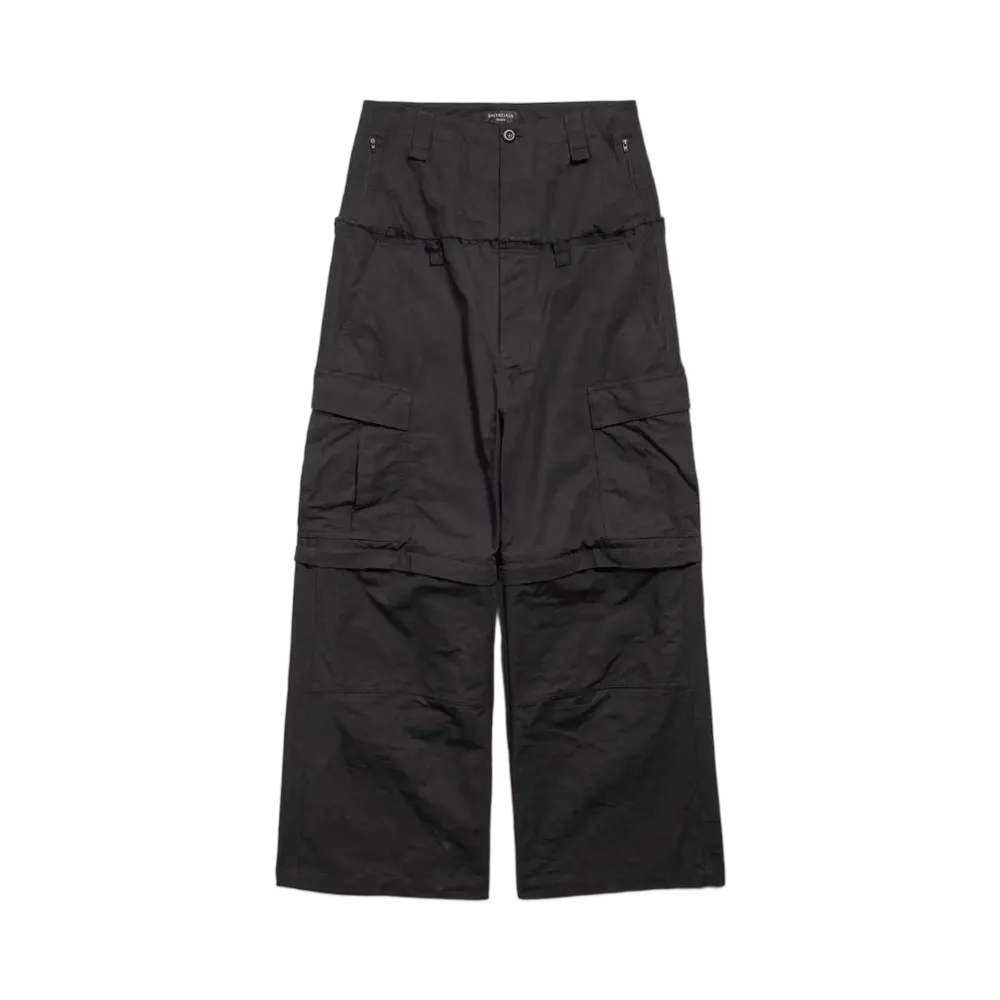 BALENCIAGA Cut-Up Cargo Pants "Black"