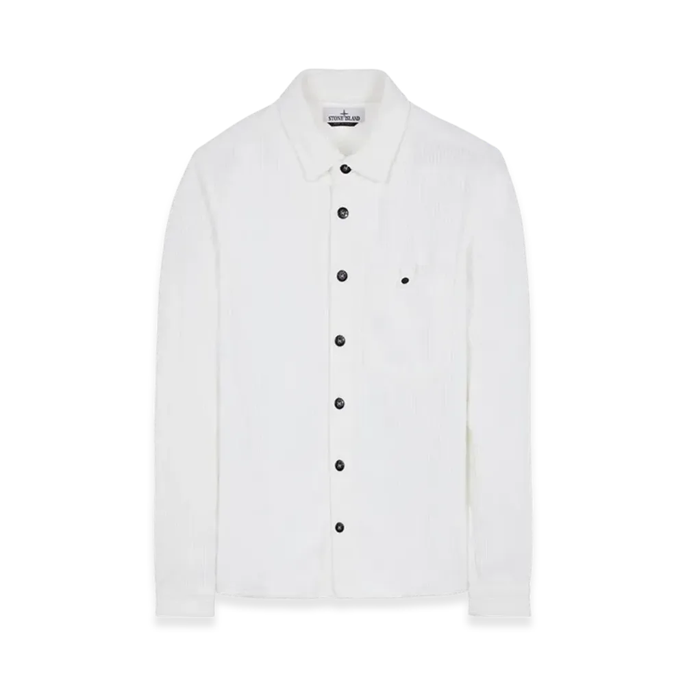 Stone Island 11811 Cotton Corduroy 400 Shirt - 22FW "White"