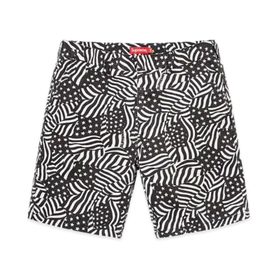 Supreme Work Short "Black Flags"