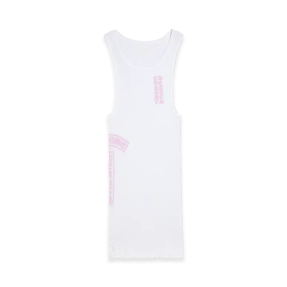 Chrome Hearts T Bar Bib Tank "White/Pink"