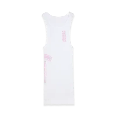Chrome Hearts T Bar Bib Tank "White/Pink"
