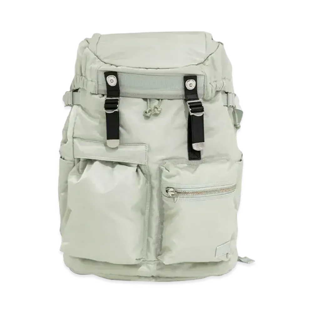 sacai x PORTER Pocket Back Pack "Light Green"