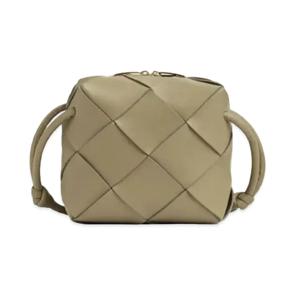Bottega Veneta Mini Cassette Camera Bag "Taupe"