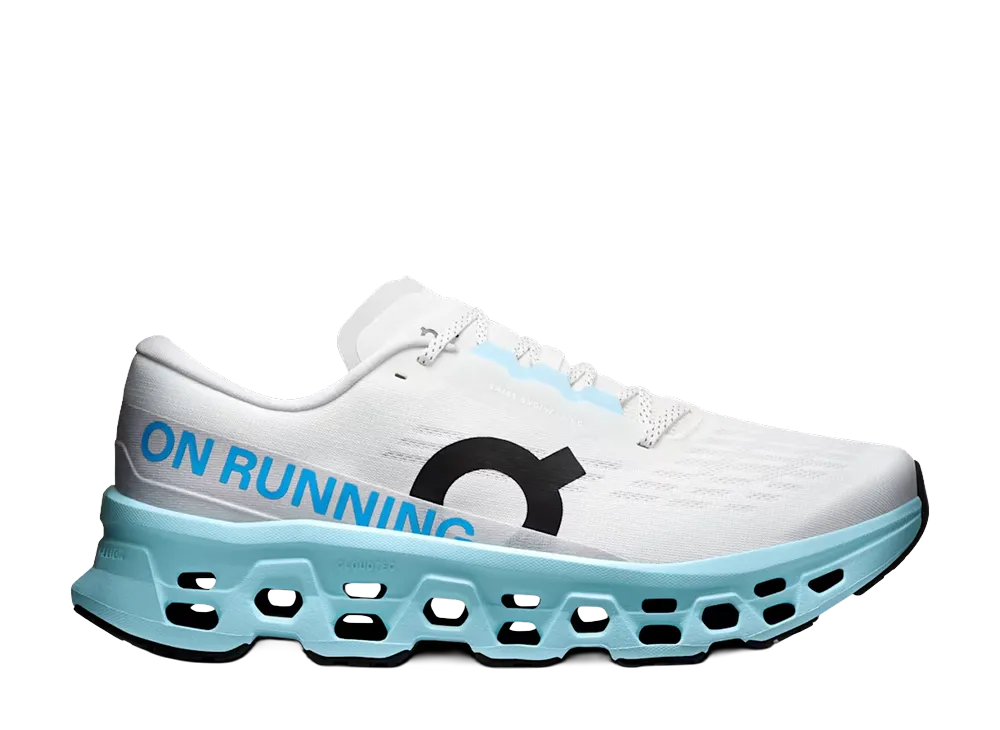 On Cloudmonster 3 "Ivory/Topaz"