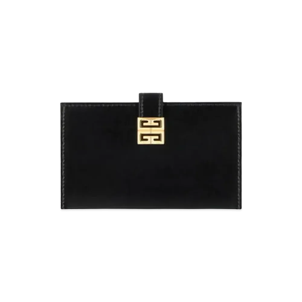 GIVENCHY 4G Wallet in Box Leather "Black/Gold"
