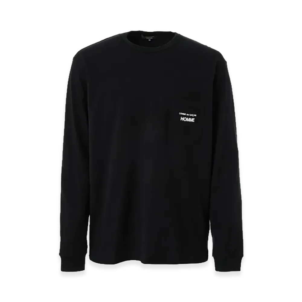 COMME des GARCONS HOMME CDG Homme Logo Long Sleeve Tee "Black"