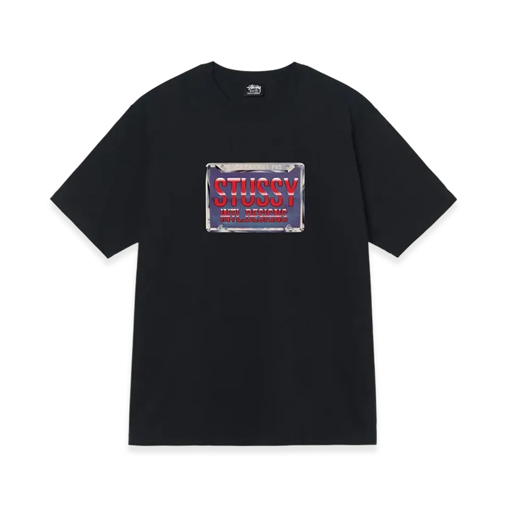 Stussy Plates Tee "Black"
