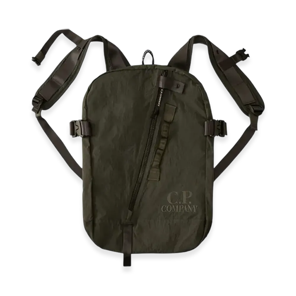 C.P. Company Plain Paper Touch Backpack "Dark Shadow Grey"