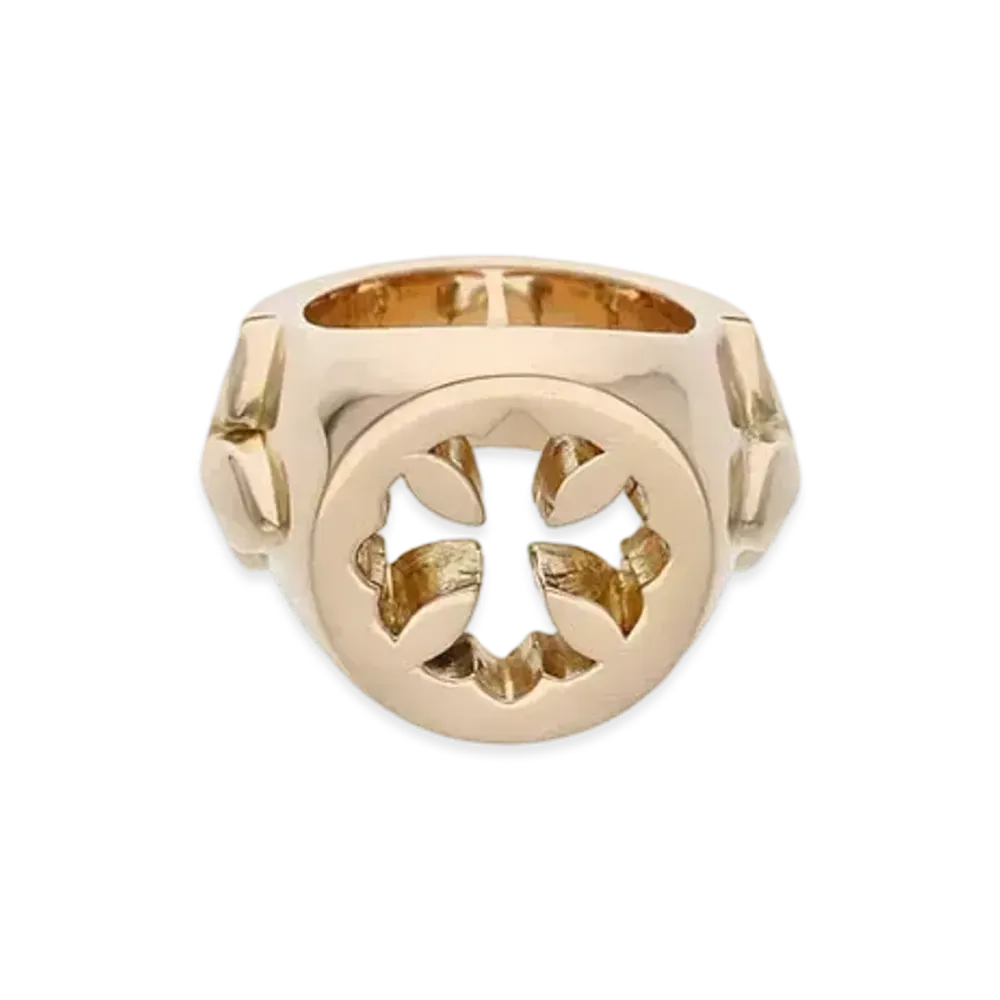 Chrome Hearts 22K Open Plus Ring "Yellow Gold"