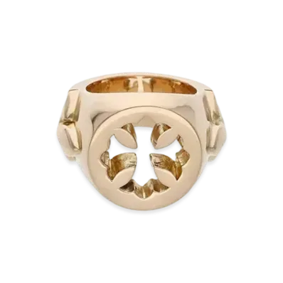 Chrome Hearts 22K Open Plus Ring "Yellow Gold"