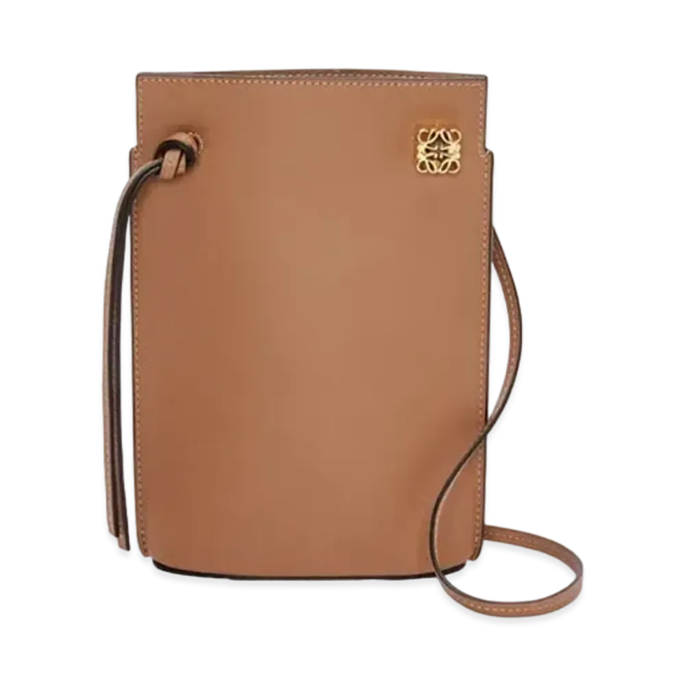 LOEWE Dice Pocket In Classic Calfskin "Tan"