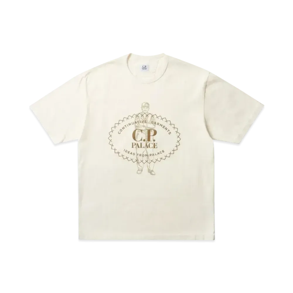PALACE x C.P. Company Heavy T Shirt "White"